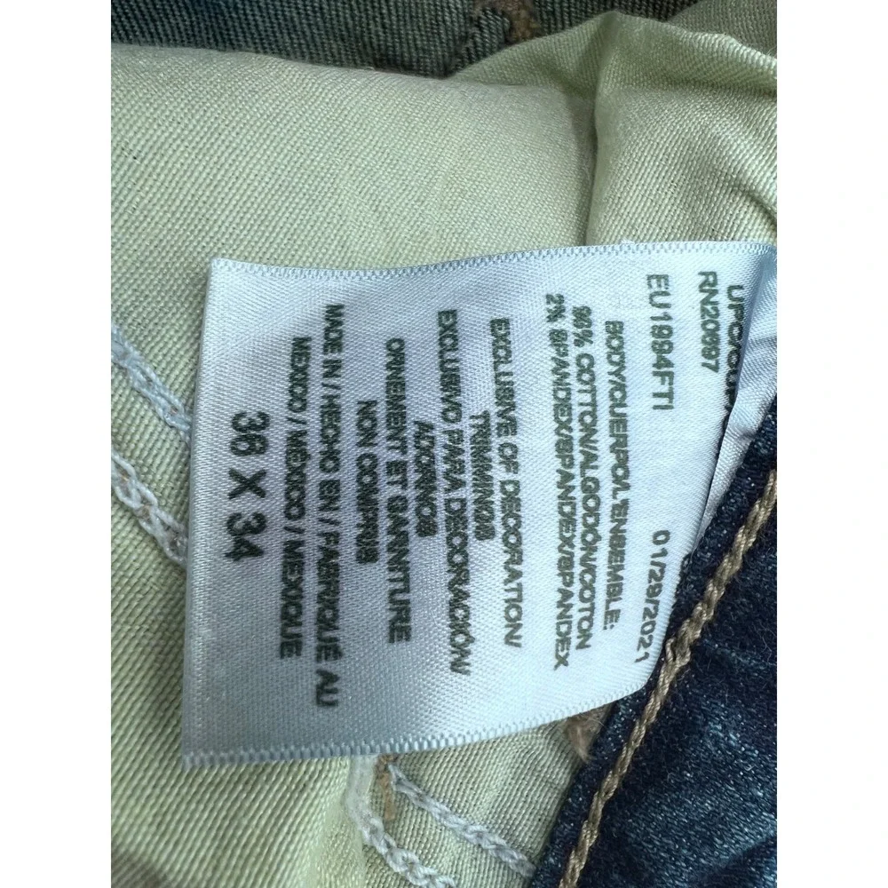 Genuine Dickies‎ Mens Carpenter Jeans Blue Denim Utility Work Pants 36x34